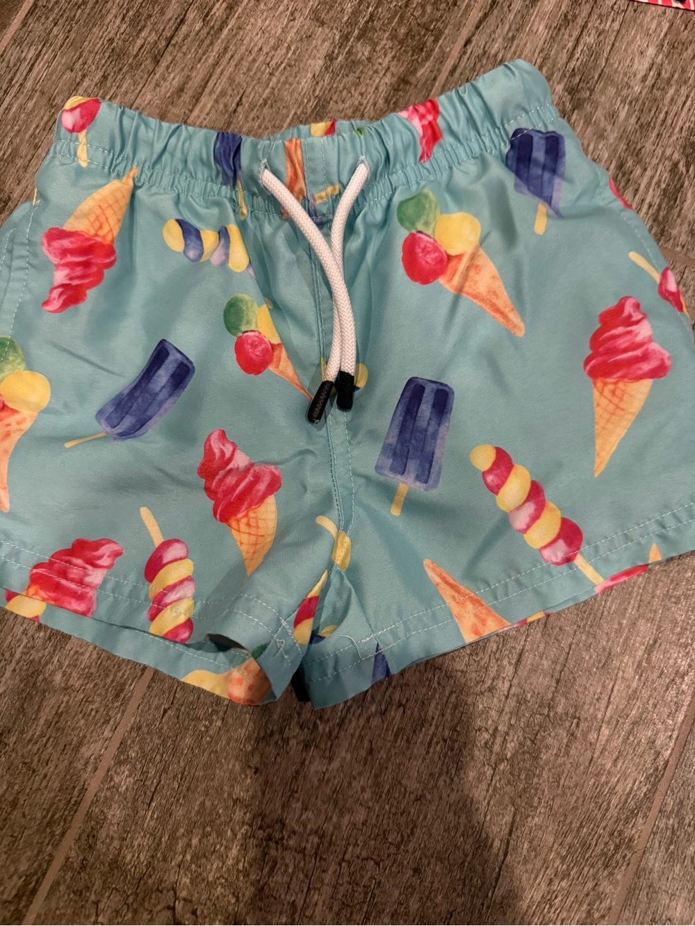 Maamgic Toddler Ice Cream Print Swim Shorts - 2T